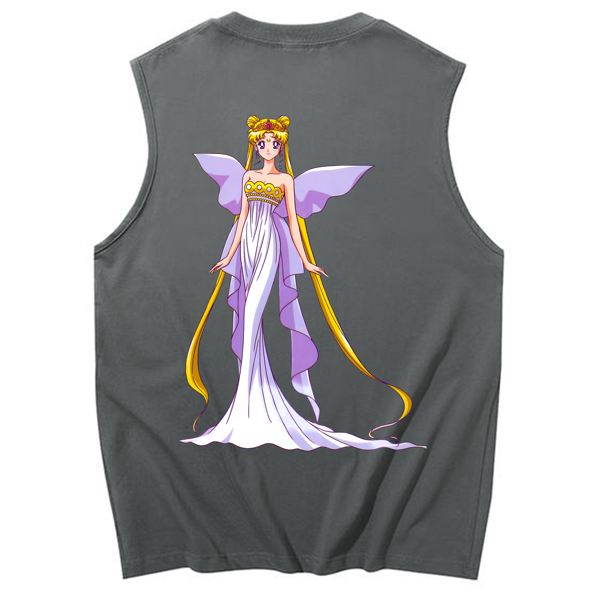 （画像用） 美少女戦士セーラームーン 愛野 美奈子 あいの みなこ Sailor Moon Aino Minako コットン100％タンクトップ（背面プリント）